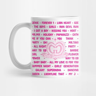 Design inspired by the group's songs GIRL´S GENERATION Mug